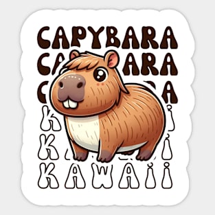 kawaii Capybara Sticker